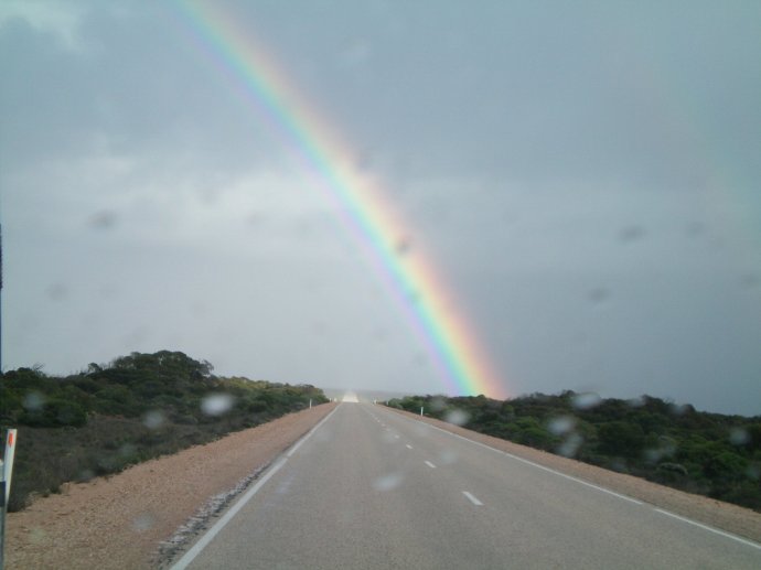 Rainbow on the Nullarbor - Felt Like We Could Touch It