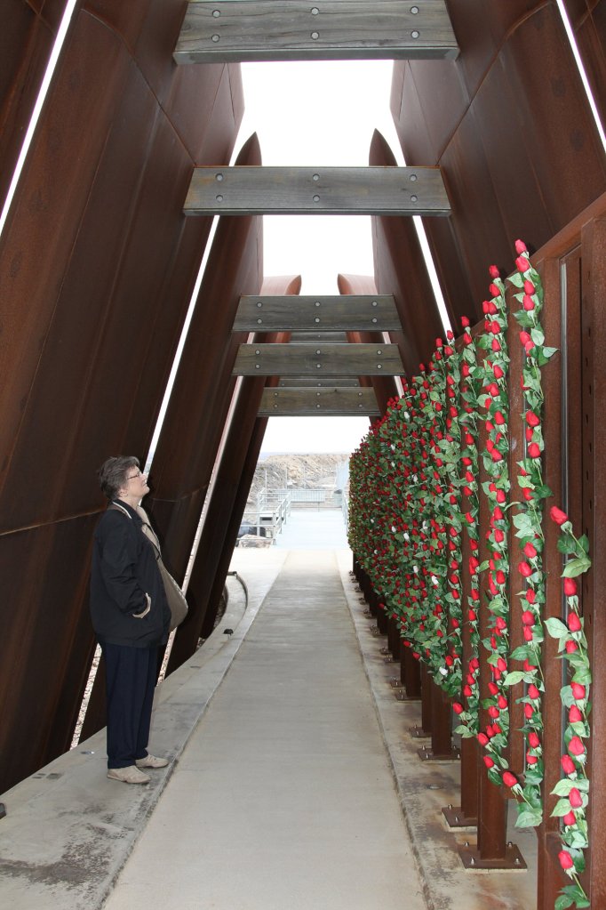 Floral tribute to each fallen miner