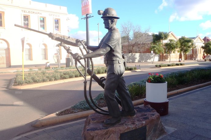 Statue Honouring Miners in Kalgoorlie