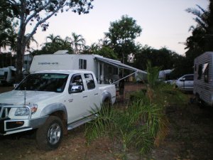 BBQing at Shady Lane Tourist Park