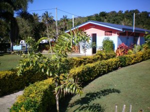 Colourful amenities block
