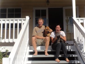 David and Amanda with Felix and Millie