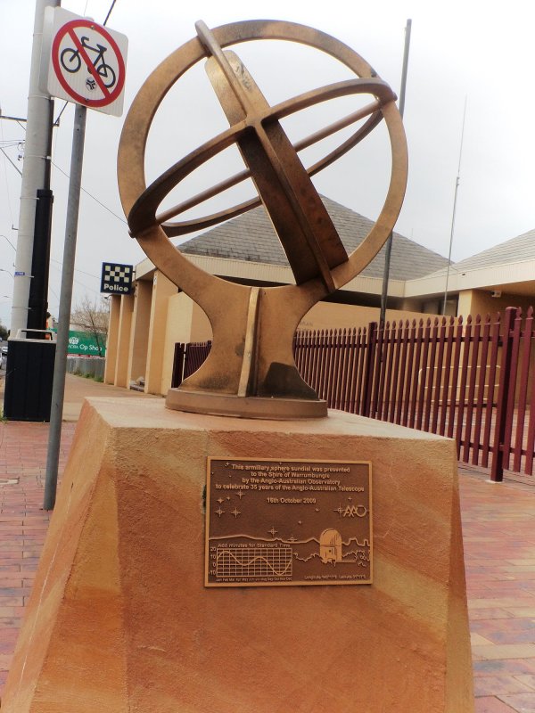 Armillary Sphere Sundial in Coonabarabran