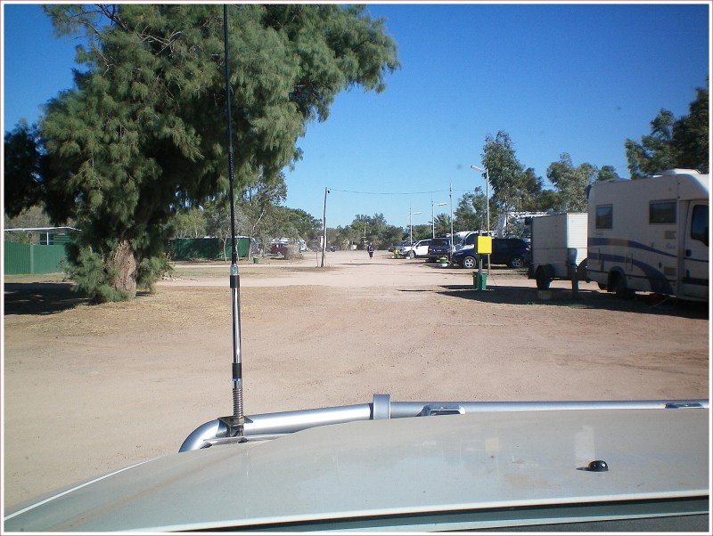 Leaving the Matilda Country Caravan Park