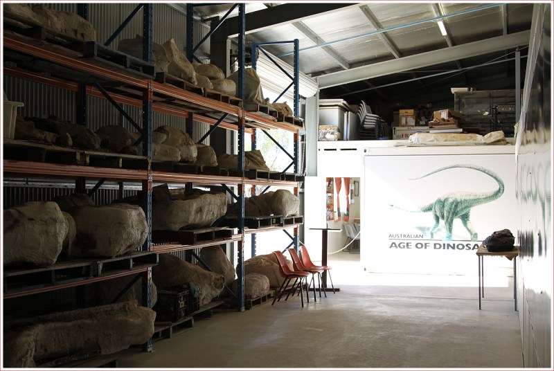 Bones Waiting to be Recovered at the Dinosaur Centre near Winton