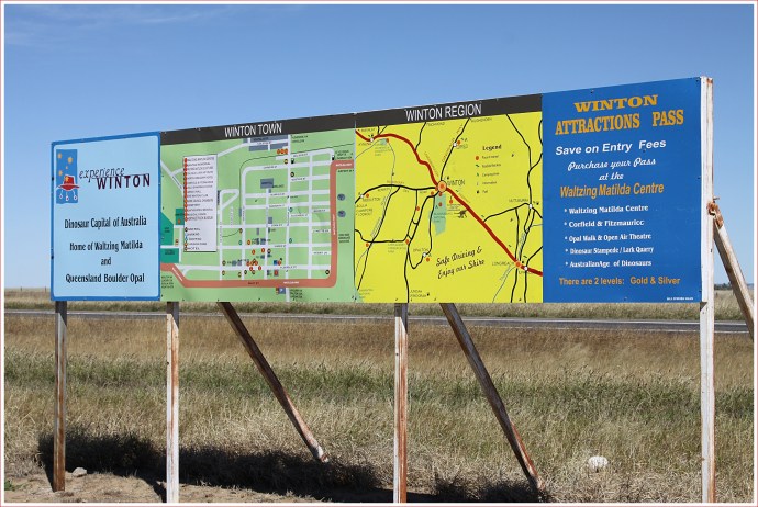 Sign at Morella Rest Area