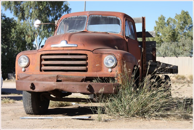 Old Truck Behind the Pub in Winton