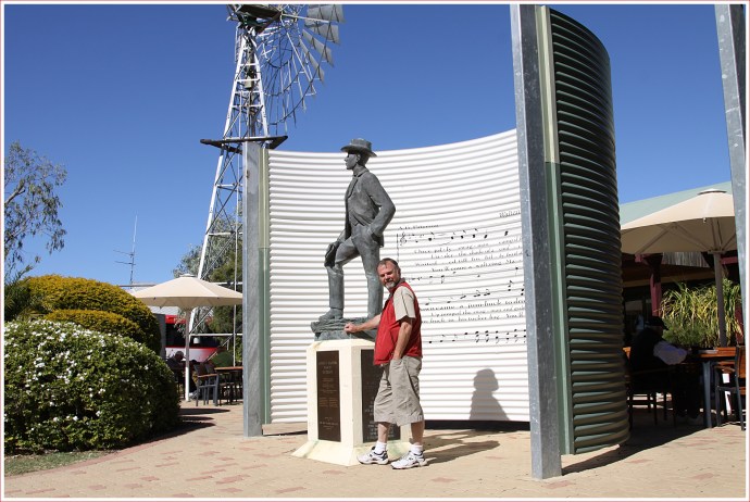 Shorty Outside the Waltzing Matilda Centre