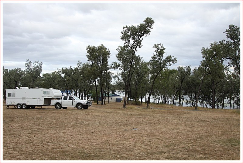 Set-up at Theresa Creek Dam