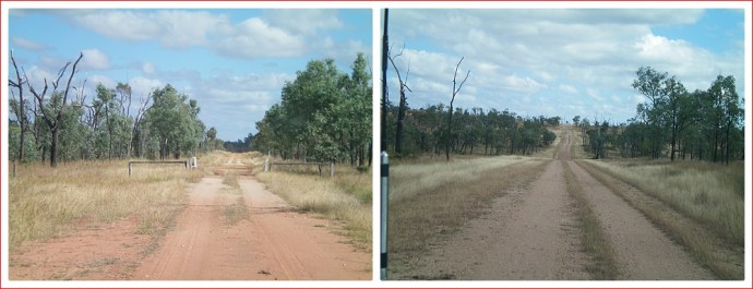 Seemingly endless dirt roads and nowhere to turn around