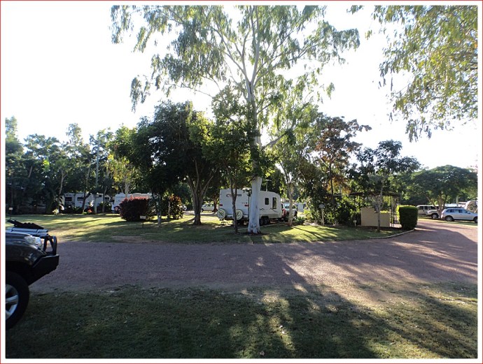 Early Morning View of Caravan Park at Charters Towers