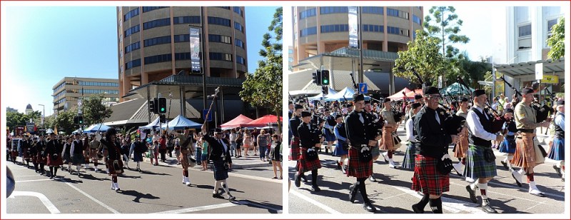Pipe Band at Sunday Market