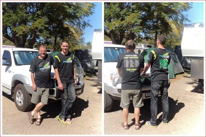 Mick and Shorty in their New Shirts