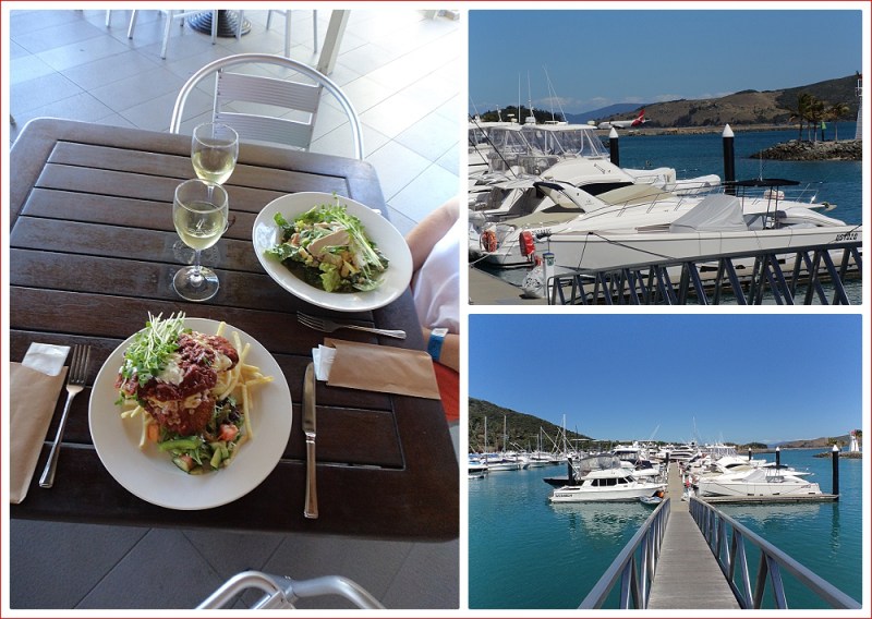 Lunch overlooking the marina