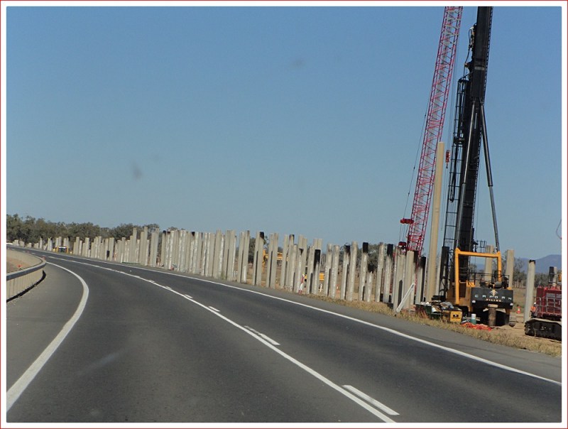 New bridge under construction near Rockhampton