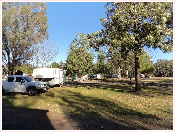 Early morning at Gilgandra Caravan Park