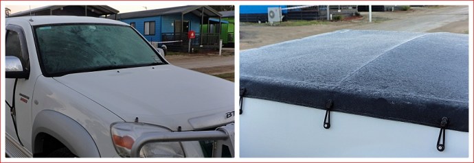 Ice on the Ute in Bendigo