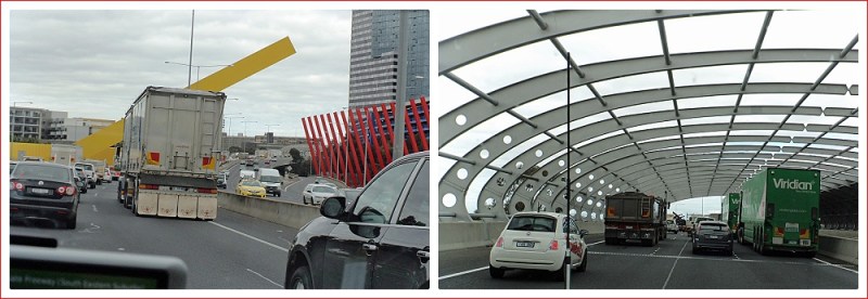 Traffic Jam heading into Melbourne