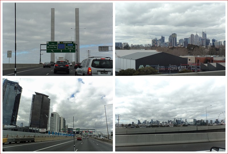 Views from the Bolte Bridge and the Freeway
