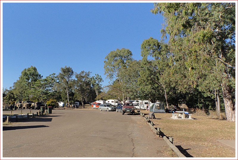 Boyne River Rest Area Transformed, including army convoy