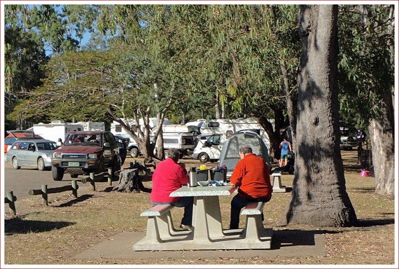 Day visitors at Boyne River