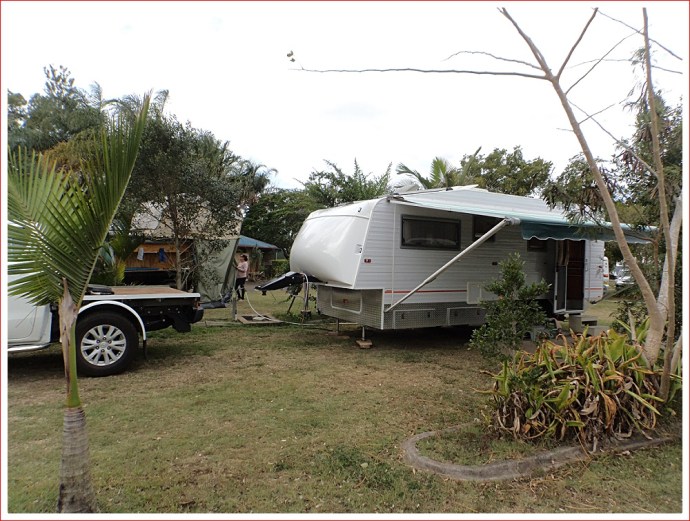 Interesting home made fifth wheeler caravan