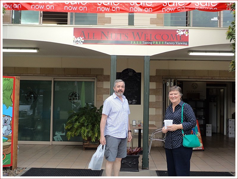 Neville and Ann at the Nut Factory