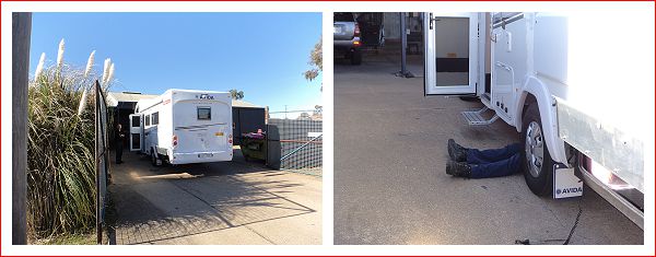 Bertha at the auto electrician