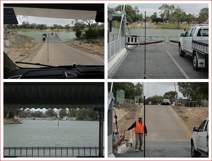 Crossing the river ferry style!