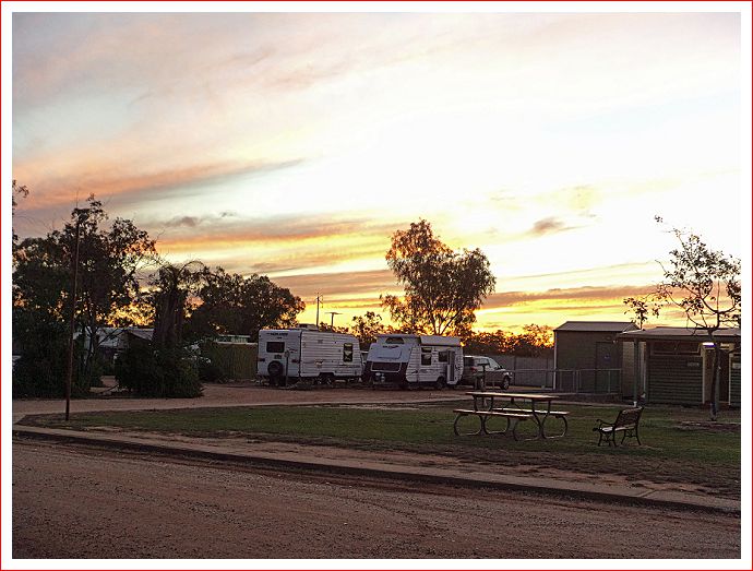 Sunset at Lightning Ridge Outback Resort