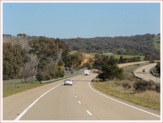 View down the Hume Highway